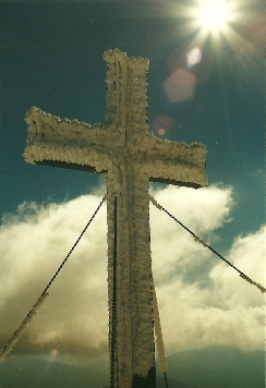 Foto: Wolfgang Dröthandl / Wandertour / Hochschwabrunde übers G´hackte / Gipfelkreuz Hochschwab, 17. 10 .1999 / 16.05.2011 15:18:36