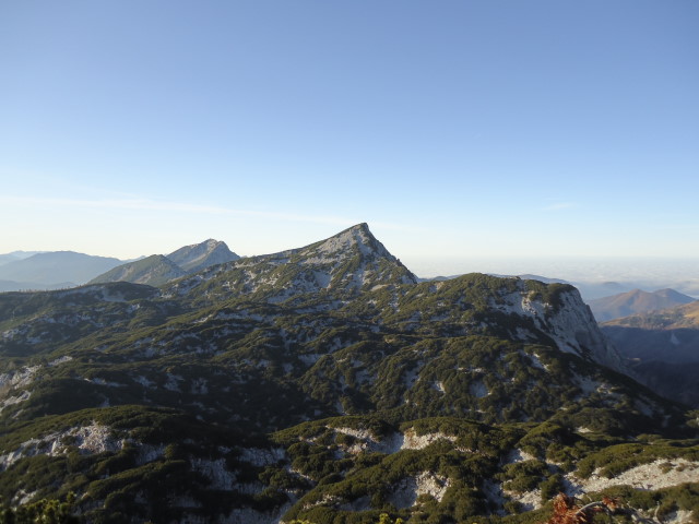 Foto: Günter Siegl / Wandertour / Überschreitung des Sengsengebirges von Windischgarsten nach Klaus / Rückblick Größtenberg, Gamskogel, Hochsengs / 22.11.2011 17:12:05