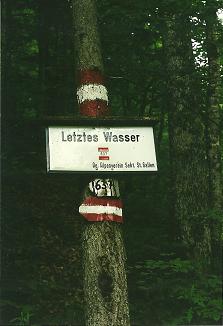 Foto: Wolfgang Dröthandl / Wandertour / Großes Maiereck - Rundwanderung / Klingt nicht sehr aufbauend... (Ende Spitzenbachklamm); alle Fotos vom 29. 5. 2003 / 06.04.2011 16:22:43