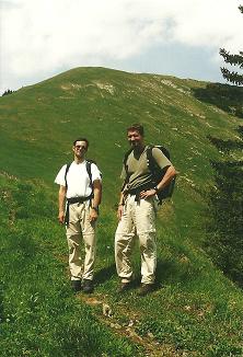 Foto: Wolfgang Dröthandl / Wandertour / Großes Maiereck - Rundwanderung / Abstieg vom Maiereck: Blick zurück auf die steile Kälberleiten / 06.04.2011 16:13:46