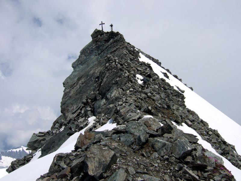 Foto: Ingo Gräber / Wandertour / Ankogel Südgrat (3252m) / Die letzten Meter zum Gipfel / 05.10.2013 17:14:52