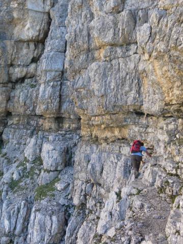 Foto: Wolfgang Lauschensky / Wandertour / Monte Pelmo / erinnert an Brentabänder, aber ohne Sicherungsseil / 01.07.2011 20:57:41