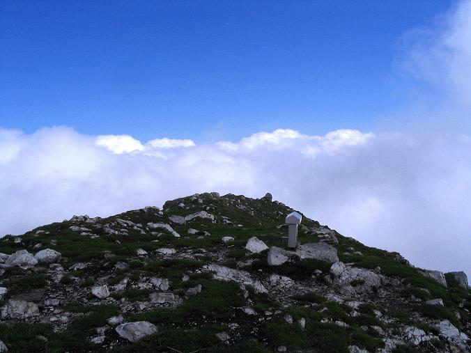 Foto: Andreas Koller / Klettersteigtour / Hochturm - Nordflankensteig (2088 m) / Der Gipfel des Hochturm / 18.09.2007 01:17:24