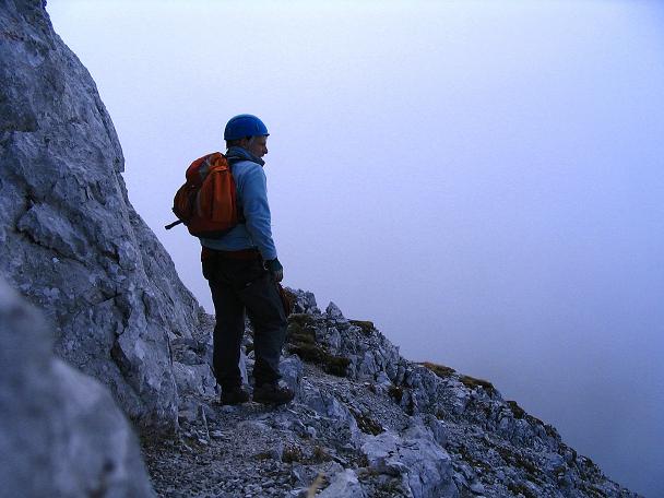 Foto: Andreas Koller / Klettersteigtour / Hochturm - Nordflankensteig (2088 m) / Im Abstieg / 18.09.2007 01:11:11
