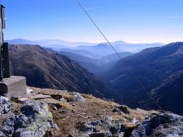 Foto: Andreas Koller / Wandertour / Aus dem Schöttlgraben auf den Hohenwart (2363m) / Der Blick vom Gipfel nach S / 17.10.2007 02:22:04