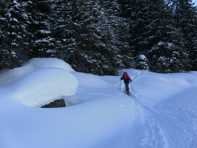 Foto: Wolfgang Lauschensky / Skitour / Pallspitze / Einstieg in den Sommerweg / 11.03.2012 13:44:27