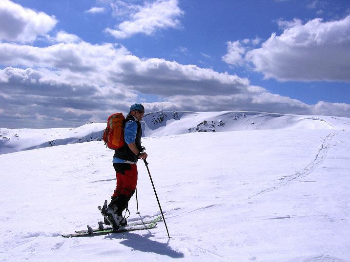 Foto: Andreas Koller / Skitour / Vom Bundschuh auf die Schwarzwand (2214 m) / Am Kamm zur Schwarzwand / 06.04.2008 23:40:56