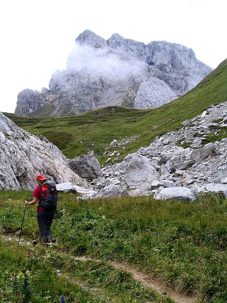 Foto: Andreas Koller / Klettersteigtour / Via Sartor auf den Hochweißstein / Monte Peralba (2694m) / Der Hochweißstein / 10.09.2008 00:10:31
