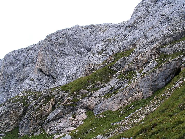 Foto: Andreas Koller / Klettersteigtour / Via Sartor auf den Hochweißstein / Monte Peralba (2694m) / Die steile S-Wand / 10.09.2008 00:07:31