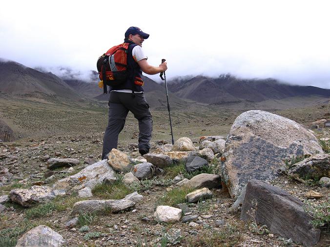 Foto: Andreas Koller / Wander Tour / Von Tachuntse auf den Nimaling Ri (5648m) / Anstieg nach Nimaling / 14.09.2008 00:27:43