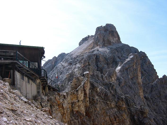 Foto: Andreas Koller / Klettersteigtour / Ferrata Marino Bianchi - Cristallo di Mezzo (3167 m) / Rif. Guido Lorenzi und Cristallo di Mezzo / 23.09.2008 01:37:57