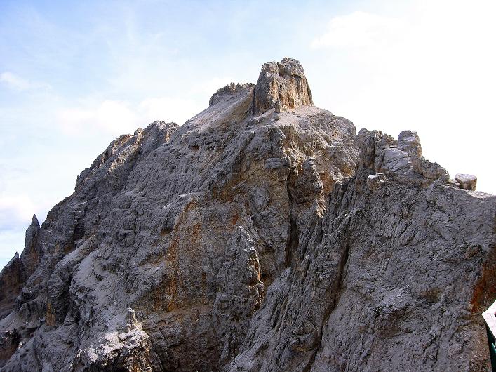 Foto: Andreas Koller / Klettersteigtour / Ferrata Marino Bianchi - Cristallo di Mezzo (3167 m) / Letzter Blick auf den Cristallo di Mezzo / 23.09.2008 01:23:04