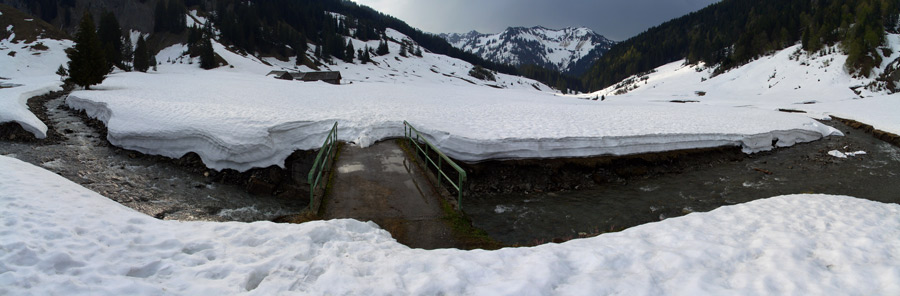 Foto: vince 51 / Schneeschuhtour / Mit Schneeschuhen auf den Hohen Freschen / Blick auf die Vordere Garnitzaalpe / 20.11.2008 22:45:42