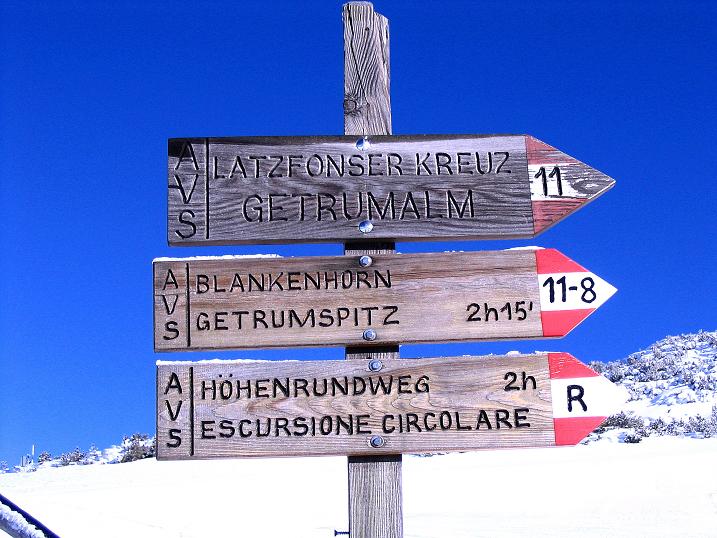 Foto: Andreas Koller / Skitour / Von Reinswald auf die Getrumspitze (2589m) / Klare Routenvorgabe / 15.12.2008 03:03:25