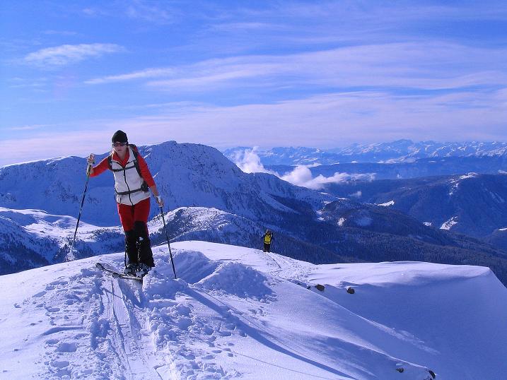 Foto: Andreas Koller / Skitour / Von Reinswald auf die Getrumspitze (2589m) / Am Grat zur Sättlespitze / 15.12.2008 02:57:00