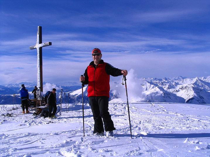 Foto: Andreas Koller / Skitour / Von Reinswald auf die Getrumspitze (2589m) / Breiter Gipfel auf der Sättlespitze / 15.12.2008 02:55:27