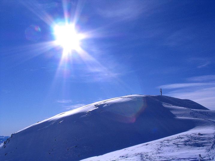 Foto: Andreas Koller / Skitour / Von Reinswald auf die Getrumspitze (2589m) / Die Sättlespitze, schon ein schönes Ziel für sich allein / 15.12.2008 02:53:37