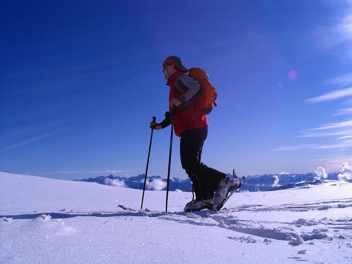 Foto: Andreas Koller / Skitour / Von Reinswald auf die Getrumspitze (2589m) / Im SO grüßen die Dolomiten / 15.12.2008 02:52:29