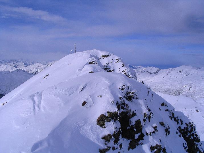 Foto: Andreas Koller / Skitour / Von Reinswald auf die Getrumspitze (2589m) / Oft verwechteter Grat zur Getrumspitze / 15.12.2008 02:47:15