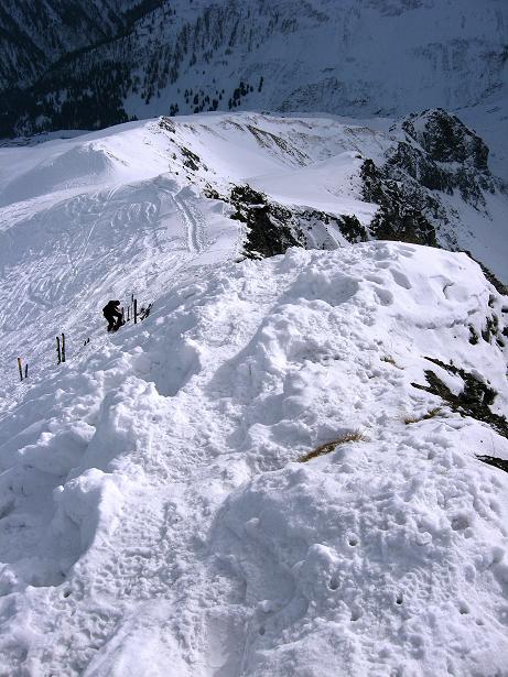 Foto: Andreas Koller / Skitour / Piz da Vrin (2563m) / Anstiegsgrat / 09.01.2009 00:23:34