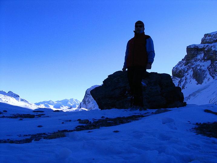 Foto: Andreas Koller / Skitour / Von der Engstligenalp auf das Chindbettihorn (2691m) / Am Chindbettipass / 09.01.2009 23:48:38