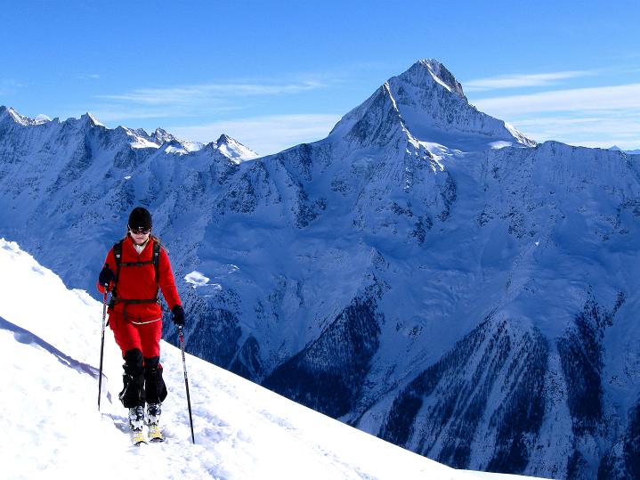 Foto: Andreas Koller / Skitour / Von der Lauchernalp aufs Hockenhorn (3293m) / Bietschhorn (3934 m) / 12.01.2009 19:34:45