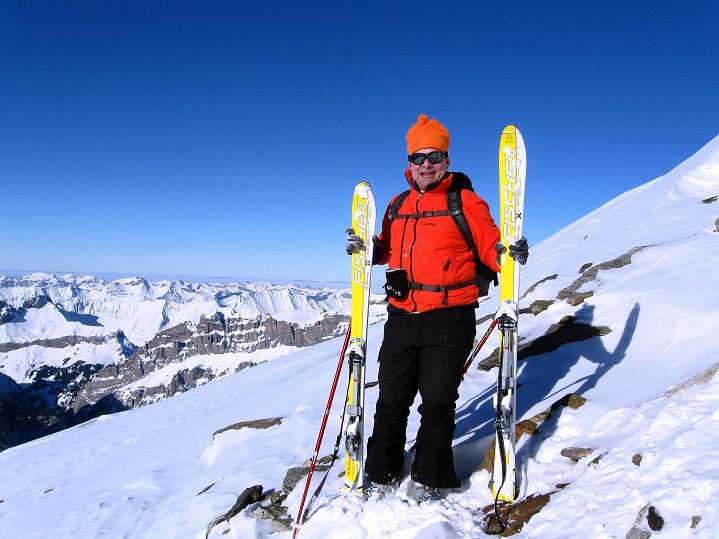 Foto: Andreas Koller / Skitour / Von der Lauchernalp aufs Hockenhorn (3293m) / Skidepot P.3180 / 12.01.2009 19:33:28