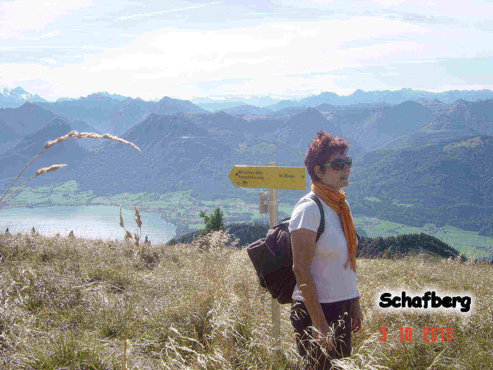 Foto: smirk / Wander Tour / Schafberg (1782 m) von Winkl / Kurz vorm Gipfelbahnhof - Blick übern Wolfgangsee / 09.11.2010 22:55:14