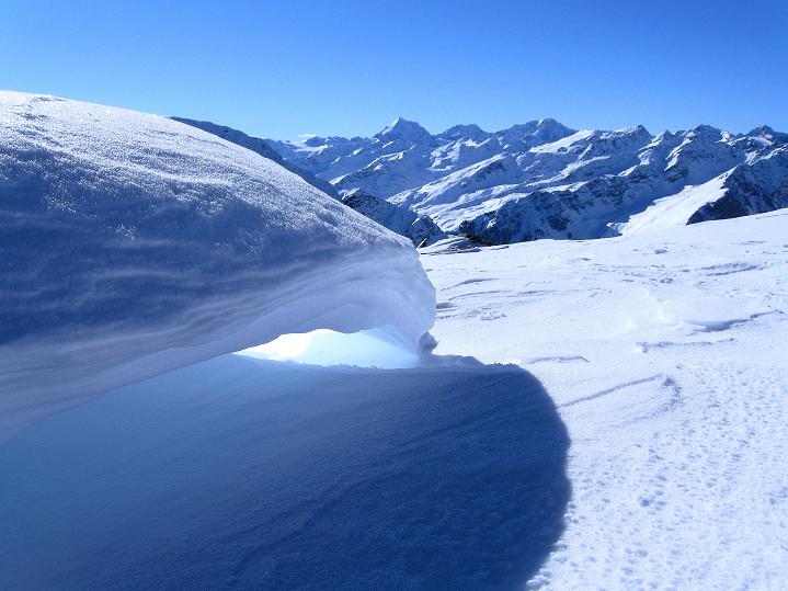 Foto: Andreas Koller / Skitour / Flimspitze (3113m) - Skidreitausender par excellence / Blick zu König Ortler (3905 m) und seinen Trabanten / 02.03.2009 19:28:11