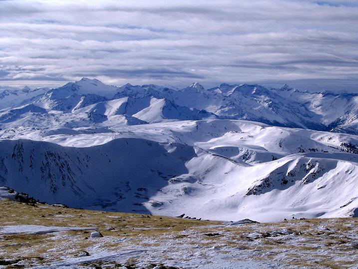 Foto: Andreas Koller / Skitour / Über den Geiger auf den Kilnprein (2408m) / Blick in die Hohen Tauern / 11.03.2009 20:56:39