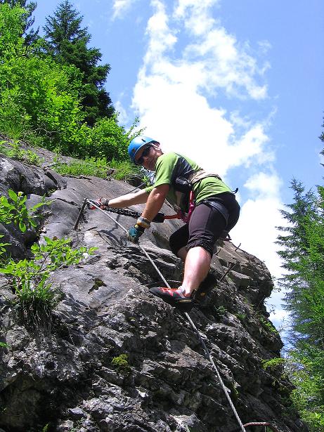 Foto: Andreas Koller / Klettersteigtour / Raiffeisen Klettersteig Klammgraben (820m) / 22.06.2009 02:01:18