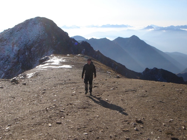Foto: Manfred Karl / Wandertour / Wilde Kreuzspitze – Highlight der Pfunderer Berge / Auf dem flachen Gratstück / 31.08.2009 19:10:30