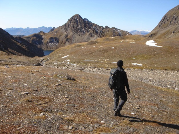 Foto: Manfred Karl / Wandertour / Wilde Kreuzspitze – Highlight der Pfunderer Berge / Abstieg zum Wilden See / 31.08.2009 19:04:22