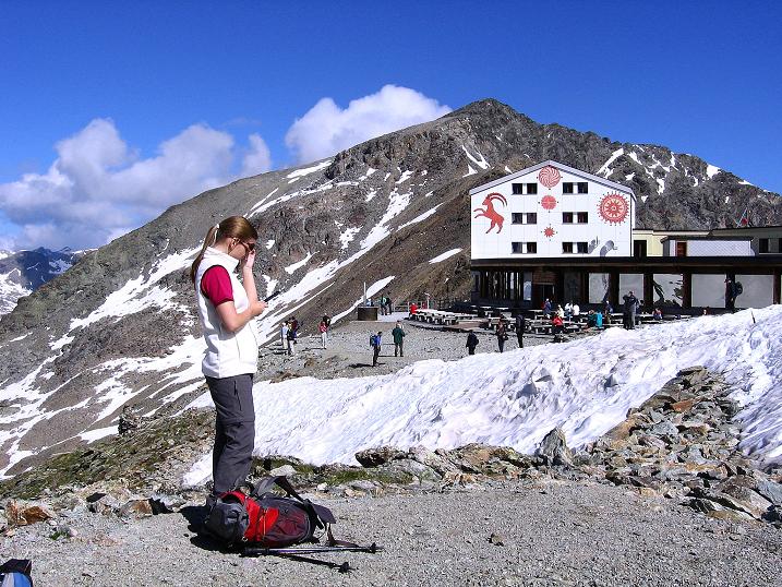 Foto: Andreas Koller / Klettersteigtour / Klettersteig Piz Trovat (3146m) / Bergstation und Munt Pers (3203 m) / 18.07.2009 00:15:56