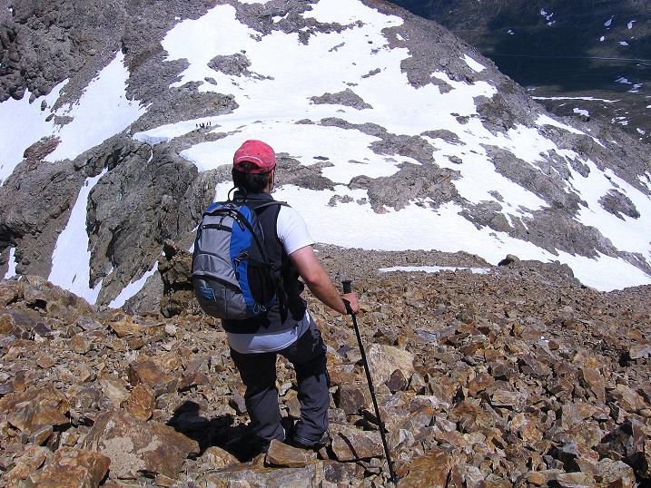 Foto: Andreas Koller / Klettersteigtour / Klettersteig Piz Trovat (3146m) / Der kurze Abstieg / 18.07.2009 00:05:32