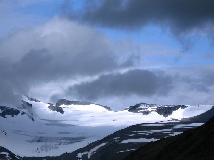 Foto: Andreas Koller / Wandertour / Von Spiterstulen auf den Glittertind (2465 m) / Blick zum Styggebreen / 05.08.2009 18:57:41