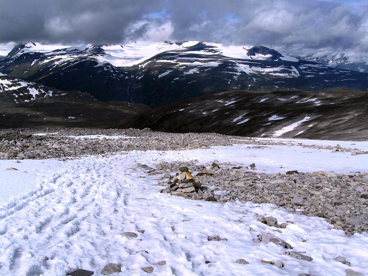 Foto: Andreas Koller / Wandertour / Von Spiterstulen auf den Glittertind (2465 m) / In der Westflanke / 05.08.2009 18:54:15