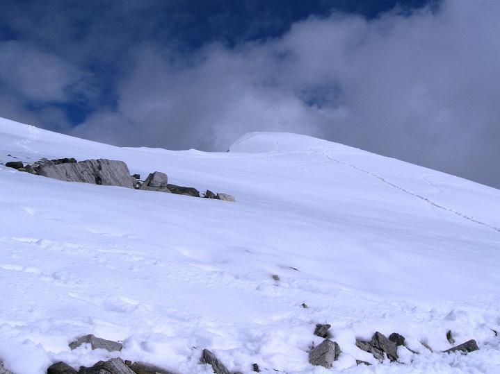 Foto: Andreas Koller / Wandertour / Von Spiterstulen auf den Glittertind (2465 m) / Die Gipfeleiskappe des Glittertind / 05.08.2009 18:48:28