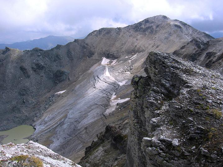 Foto: Andreas Koller / Wandertour / Bella Tola - Aussichtsbalkon der Walliser Alpen (3026 m) / Blick zur Bella Tola / 05.09.2009 18:42:19
