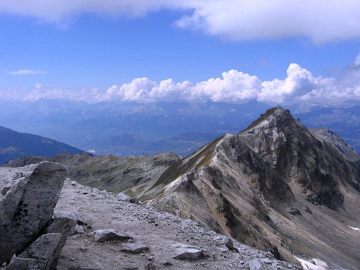 Foto: Andreas Koller / Wandertour / Bella Tola - Aussichtsbalkon der Walliser Alpen (3026 m) / Blick zum Rothorn / 05.09.2009 18:40:07