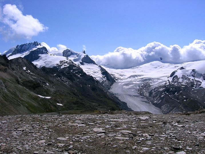Foto: Andreas Koller / Wandertour / Wanderdreitausender Oberrothorn (3415 m) / 05.09.2009 00:22:46