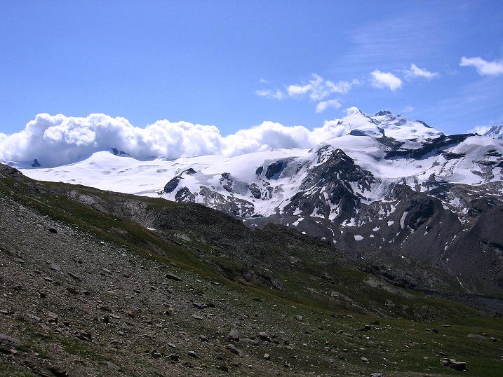 Foto: Andreas Koller / Wandertour / Wanderdreitausender Oberrothorn (3415 m) / 05.09.2009 00:20:56