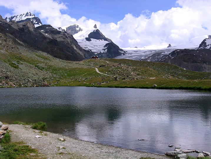 Foto: Andreas Koller / Wandertour / Wanderdreitausender Oberrothorn (3415 m) / Am Stellisee / 05.09.2009 00:13:30