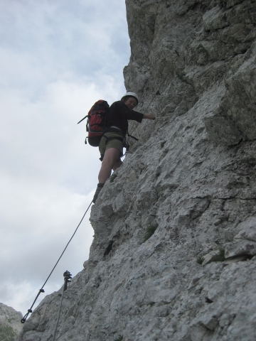 Foto: Wolfgang Lauschensky / Klettersteigtour / Triglav Überschreitung Bambergweg - Ostgrat / gesicherte Partien bis C / 11.09.2009 20:42:44