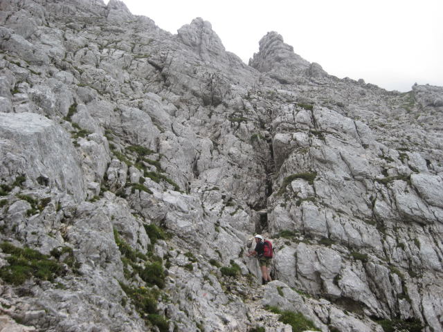 Foto: Wolfgang Lauschensky / Klettersteigtour / Triglav Überschreitung Bambergweg - Ostgrat / Südwestwand / 11.09.2009 20:43:42