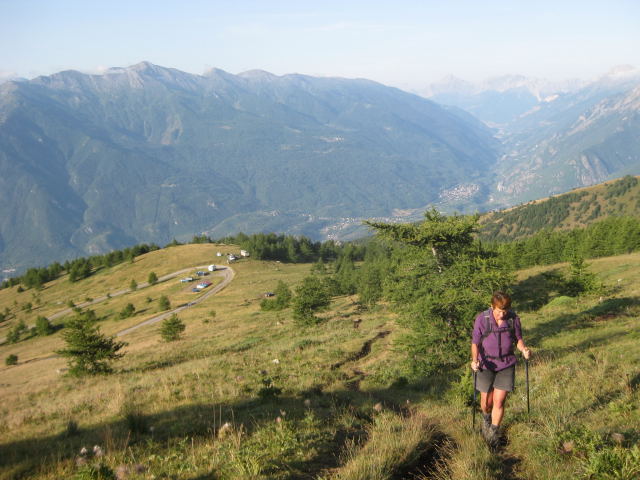 Foto: Wolfgang Lauschensky / Wandertour / Rocciamelone 3538m / Blick ins Susatal / 18.09.2009 18:51:25
