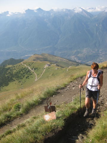 Foto: Wolfgang Lauschensky / Wandertour / Rocciamelone 3538m / die Wege sind erodiert und ausgewaschen, aber einfach zu erwandern / 18.09.2009 18:51:15
