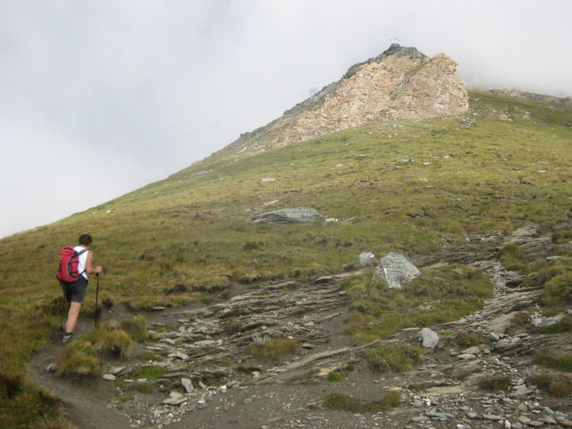 Foto: Wolfgang Lauschensky / Wandertour / Rocciamelone 3538m / Südrücken vor dem Rif. Ca d'Asti / 18.09.2009 18:51:05