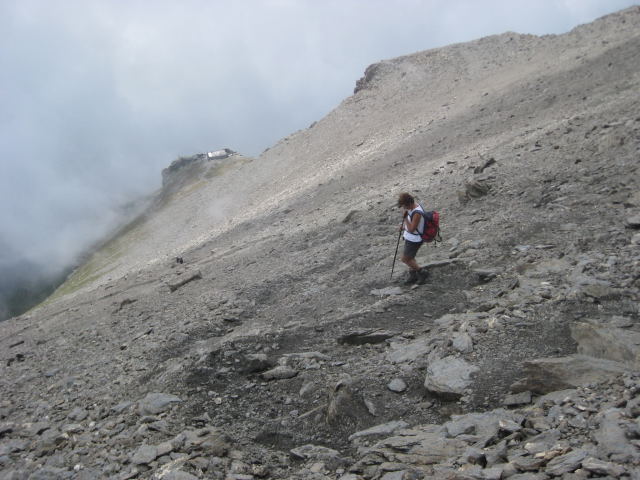 Foto: Wolfgang Lauschensky / Wandertour / Rocciamelone 3538m / Rifugio Ca d'Asti von oben / 18.09.2009 18:50:54