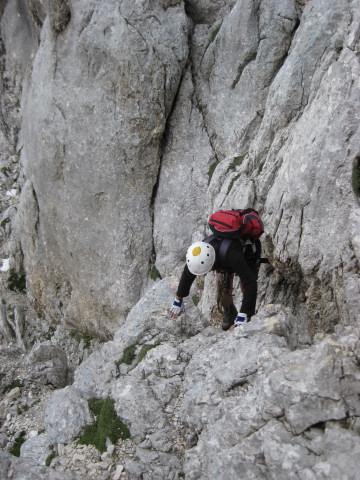 Foto: Wolfgang Lauschensky / Wandertour / Skrlatica 2740m / Klettersteig - Einstieg / 20.09.2009 21:29:50